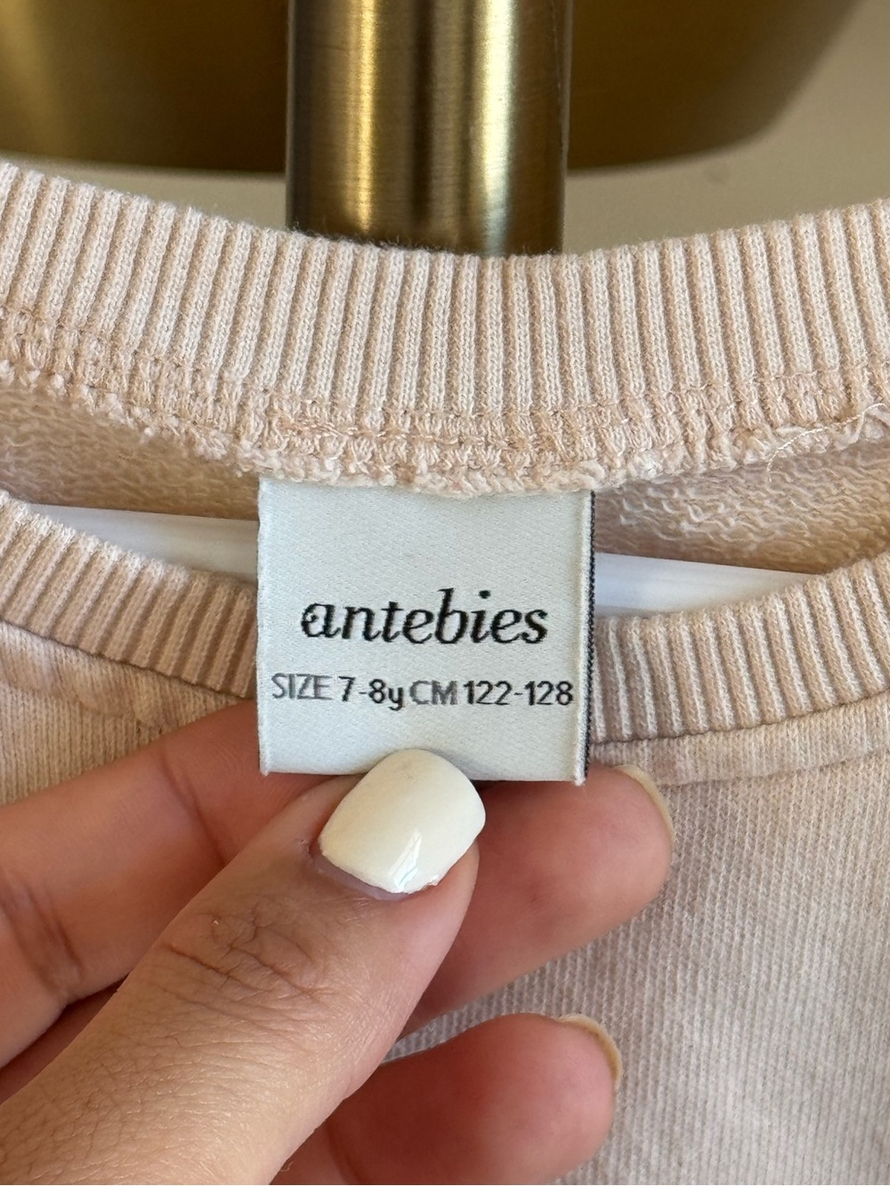 Antebies Organic Cotton Yaz Buketi Flower Sweatshirt Cream | 7-8 Year old - Picture 3 of 6